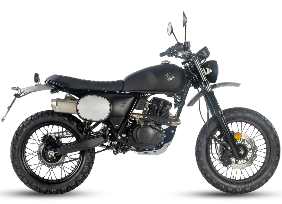 Outback 125 - Scrambler Vintage et Polyvalent Tout-Terrain